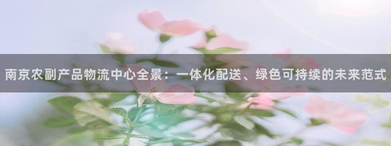 旺财28稳吗：南京农副产品物流中心全