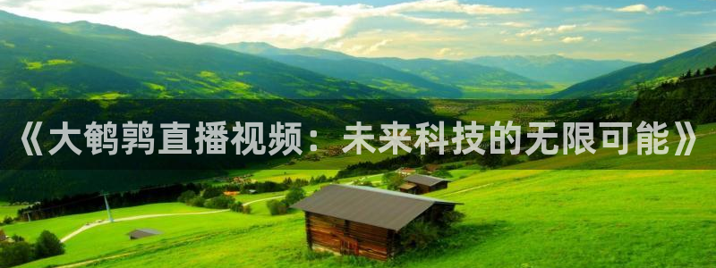 鲸鱼体育.：《大鹌鹑直播视频：未来科技的无限可能》